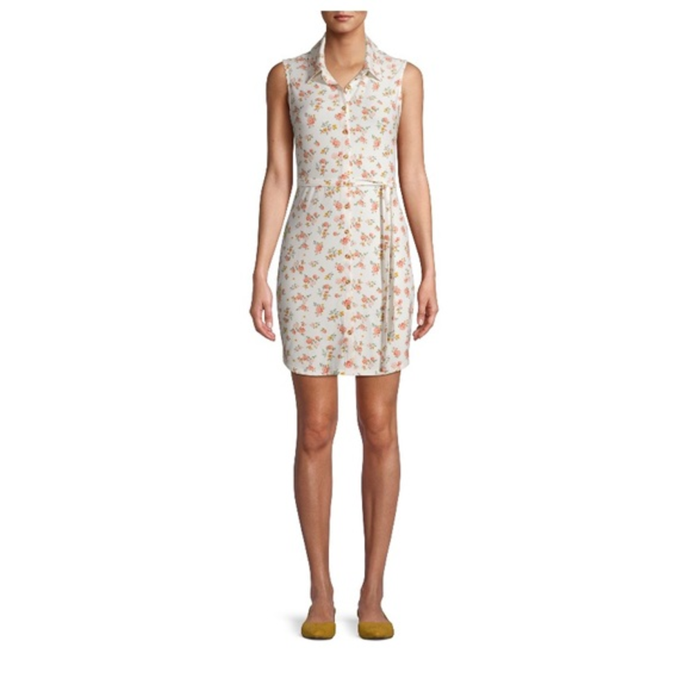 Floral twist-No Boundaries' shirtdress‎